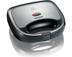 Severin SA 2969 - Tosti-apparaat - Antiaanbaklaag - Veilig in gebruik - Compact Design - 600W - RVS