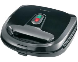 Silvercrest 3-in-1 Tosti ijzer - Zwart - 750W - Wafelijzer - Verwisselbare platen