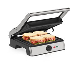 Strex Tosti Apparaat XL Met Temperatuurregeling - Contactgrill Groot / Tosti Ijzer / Broodrooster / Grill Apparaat / Panini Grill - PFAS Vrij - 2200W