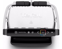 Tefal OptiGrill Elite GC750D - Intelligente Contactgrill - 12 Automatische Programma's - Digitale grillassistent - Gaarheidsindicator - Boostfunctie voor grillstrepen - 2000W - RVS