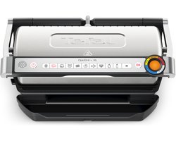 Tefal OptiGrill+ XL GC727D Slimme Contactgrill - 9 automatische programma's - Gaarheidsindicator - Uitneembare Anti-aanbakplaten - Groot Grilloppervlak - Vet opvangbak - 2000W - RVS
