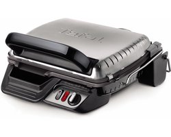 Tefal Ultra Compact 600 Comfort GC3060 - Contactgrill - Groot grilloppervlak - Anti-aanbaklaag - 2000W - RVS - 2 kookposities grill en barbecue