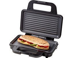 Tomado TGP2001S - XXL Tosti apparaat - 2 tosti’s - PFAS vrij - Panini grill - Tosti ijzer - Grill apparaat - 900 watt - Zwart/rvs