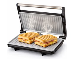Tosti Apparaat – Contactgrill voor 2 Tosti’s – Uitklapbaar – Panini Grill