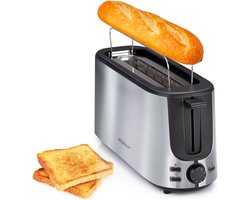 Tosti Apparaat met Lange Sleuf voor 2 Broodjes - 7 Warmtestanden & Ontdooifunctie