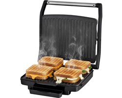 Tosti Apparaat XL voor 4 Tosti's met Temperatuurregeling - Grill IJzer - Contactgrill - Apparaten - Uitklapbaar - COOK-IT