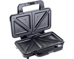XL Sandwichmaker - Tosti-IJzer Voor 2 Sandwiches - Antiaanbaklaag - 900 Watt - Zwart-Koper