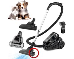 AG3400 Stofzuiger Zonder Zak - Stofzuigers - Vacuum Cleaner Zakloos - Geschikt Voor Dierenharen - Extra Lange Kabel - 850W - Sterke Zuigkracht - Black Edition