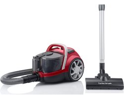 Arnica - Vesta Stofzuiger - 750W Cilinderstofzuiger - Zonder Zak - Droog Stofzak 2,5 liter - Rood - HEPA 13 - Turbo Nozzle