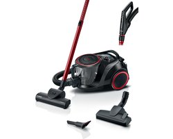 Bosch BGS41POW1 Serie 6 - Stofzuiger zonder zak - Zwart/Rood