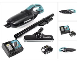 Makita DCL 182 RF1 B accustofzuiger 18 V zwart + 1x accu 3,0 Ah + oplader