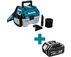 Makita DVC750LZX3 Accu Stofzuiger + Vloeistoffilter 18V Basic Body