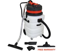 MAXBLAST Industriële Nat/Droog Zuiger - 90 Litter - Extra lange kabel van 7,2 m - 3000 watt vermogen - Functie: nat en droog - Gewicht: 26.9KG