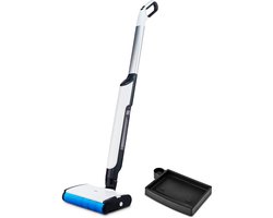 MEDION LIFE H10 harde vloerenreiniger (snoerloos, oplaadbare accu, vloerreiniger, borstelrol, aparte schoon- en vuilwatertank, zelfreinigende functie, LED-display, MD11319)