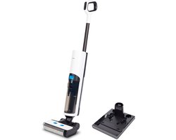 MEDION LIFE H40 harde vloerenreiniger (snoerloos, oplaadbare accu, vloerreiniger, borstelrol, aparte schoon- en vuilwatertank, zelfreinigende functie, LED-display, MD11934)