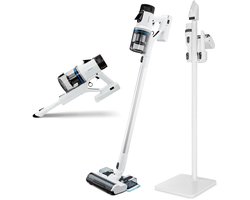 MEDION P400 W steelstofzuiger met wisfunctie (snoerloos, zakloos, cycloontechnologie, 400 watt, 2-in-1 steelstofzuiger, handstofzuiger, oplaadbare batterij, stofsensor, HEPA H13, LED-touchdisplay, bor