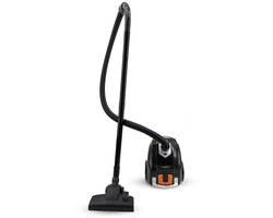 Nedis Stofzuiger - Met Zak - 700 W - Stof capaciteit: 2.0 l - Combi-Borstel - Actieradius: 7.50 m - Hepa 12 - Oranje / Zwart