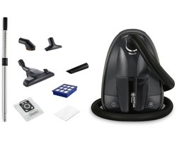 Nilfisk Select Dark Grey – Energiezuinige stofzuiger met zak, HEPA 13-filter, stille werking, modern design en 5 jaar garantie