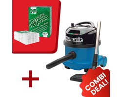 Numatic - Stofzuiger PPR240-11 - Blauw - Inclusief 10x Stofzuigerzak NVM-1CH Hepa