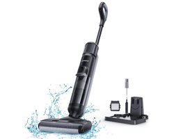 Stofzuiger Draadloos - Droog/Nat Stofzuiger - Met Dweil Functie - Automatische Zuigkracht Regeling - Slim Huishoudapparaat - Zelfreinigende Vloerreiniger