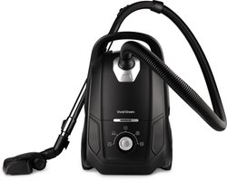 Stofzuiger met herbruikbare Zak - Snoerlengte 11 meter - Blaasfunctie - HEPA – Zwart - Vivid Green