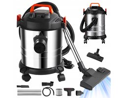 Stofzuiger - Nat en Droog - 18Kpa Zuigkracht - 20L RVS Tank - 2000W Motor - Wordt geleverd met 1,5m slang - Voor Werkplaats en Kantoor