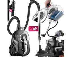 tectake® Zakloze Stofzuiger VC900 - Sterke 900 W Stofzuiger met Snoer - Eenvoudig Schoon te Maken - Zonder Zak - Geschikt voor Tapijten en Gladde Vloeren - Snoerlengte 490cm