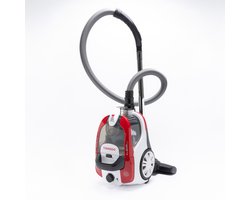 Tornado VCCKC800RCL – Zakloze Stofzuiger - 800W - HEPA-filter – 7m snoer – Rood/Wit