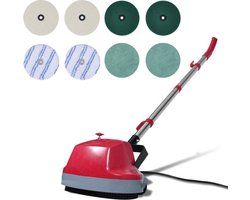 vidaXL 5-in-1 Tweekoppige vloerschrobber & polijstmachine