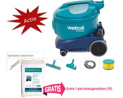 Wetrok Durovac 6 professionele stofzuiger met gratis 1 pak stofzuigerzakken (factuur wordt meegezonden in de doos).