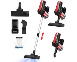 Zakloze stofzuiger, draagbare en verticale elektrische bezem, 600 W met kabel, verticaal, 4-in-1, HEPA-filtratie
