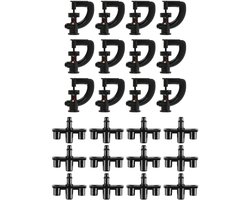 12-pack G-type sproeiers met bergmontage 7,5 mm interface 360 graden draaibare sproeikop Microsproeierconnector