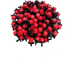 150 stuks micro-sproeikoppen- verstelbare irrigatiedruppelaars- druppelirrigatie- micro-sproeiers- vernevelingssysteem- doe-het-zelf-sproeier voor tuin en kas.