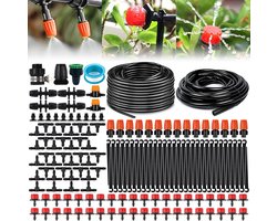 193-delige Tuin Irrigatieset met Automatische Druppelirrigatie en Koelsysteem - 40m + 10m Leidingen