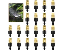 20 Stuks Instelbare Sproeikoppen voor Waternevel in Tuin