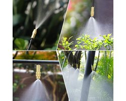 30Pcs Adjustable Copper Misting Nozzle - Drip Irrigation Sprayer - 4/7mm Misting Micro Sprinkler - Garden Cooling Irrigation Equipment - Tuin - Groenten - Kassen