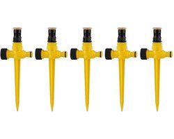 5-delige statiefsproeierset - 360 graden draaibaar - bewateringssysteem voor thuis - corrosiebestendig - eenvoudig te installeren - geschikt voor het bewateren van tuinen, boomgaarden en koelboerderijen