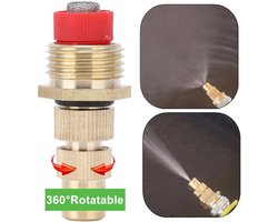 5-Delige Verneveling Nozzle Set voor Tuin Waterkoeling - Buitendraad G1/2 Sproeikop met Verstelbare Irrigatie Nozzle