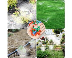 Allecta - Druppelirrigatie-emitters (150 stuks) voor planten en gazon - Micro-sproeierkoppen, verneveling, sprinkler