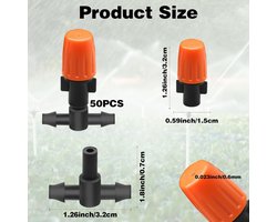 Allecta - Druppelirrigatiesysteem: 50 stuks emitters en druppelaars voor kas- en tuinirrigatie