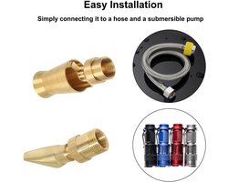 Allecta - Messing fonteinmondstuk voor tuin, waterfontein sproeikop DN15 DN20 DN25 fonteinen waterdisplays