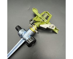 Allecto plus - 360 graden roterende metalen impuls water sprinkler voor tuin, gazon en irrigatie