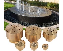 Allecto plus - Fontein Messing Sproeier voor Buiten Tuin Decoratie - Water Sproeier - Decoratieve Accessoires - 1/4/1/2/3/4 inch
