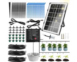 Automatisch Irrigatiesysteem met Zonne-energie - Druppelirrigatie voor Tuin, Balkon en Planten