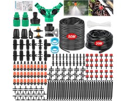Automatische druppelirrigatieset 50m+20m - 297-delige tuinbewateringssysteem