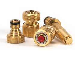 Budget - Tuinspuit messing accessoireset - Hoogwaardig - Stijlvol