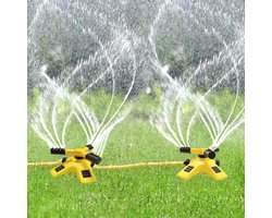 Crrynuo - 360 graden roterende watersproeier - Besproeiingssysteem Voor Tuin En Planten - Huisgebruik Automatische Watersproeier - Geel - 1 Stuk