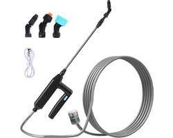 Elektrische plantensproeier met telescoopstang en accessoires voor tuin en gazon