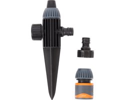 FERM Draaiende Nevelsproeier - 3-Delig Inclusief Koppelingen - Tuinieren - Tuinsproeier - Vaderdag Cadeau - Papadag