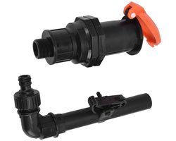 Hose Water Inlet Connector G3/4 - Kunststof Snelle Koppeling - Corrosiebestendig voor Kas